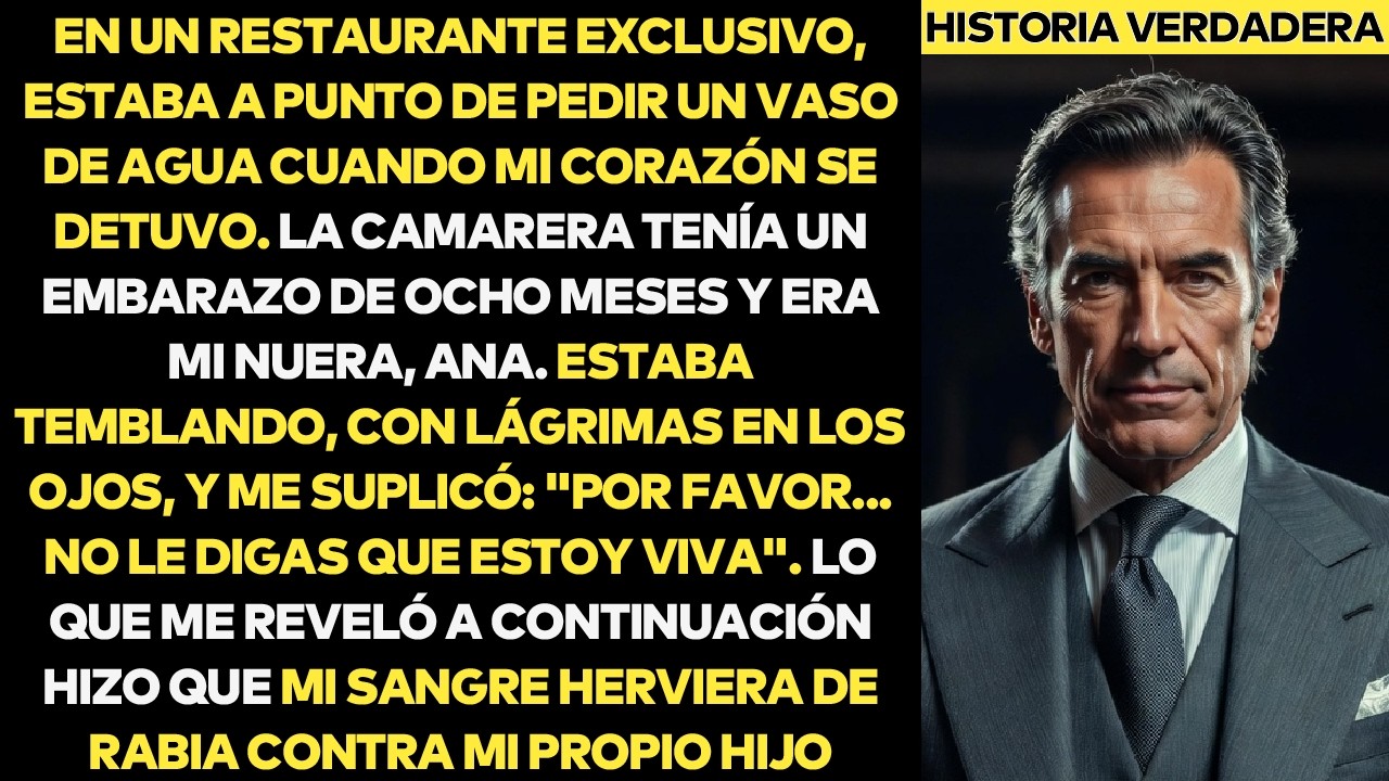 Me Quedé Paralizado Al Ver A Mi Nuera Embarazada De Camarera — Lo Que Me Confesó Lo Cambió Todo...