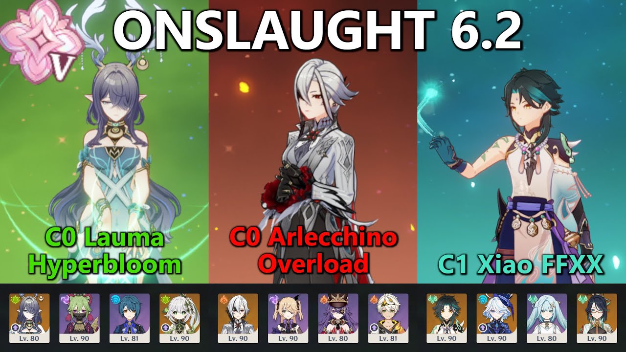 6.2 Stygian Onslaught Diff 5 Clear (Ferarless) || Lauma Hyperbloom / Arlecchino Overload / Xiao FFXX