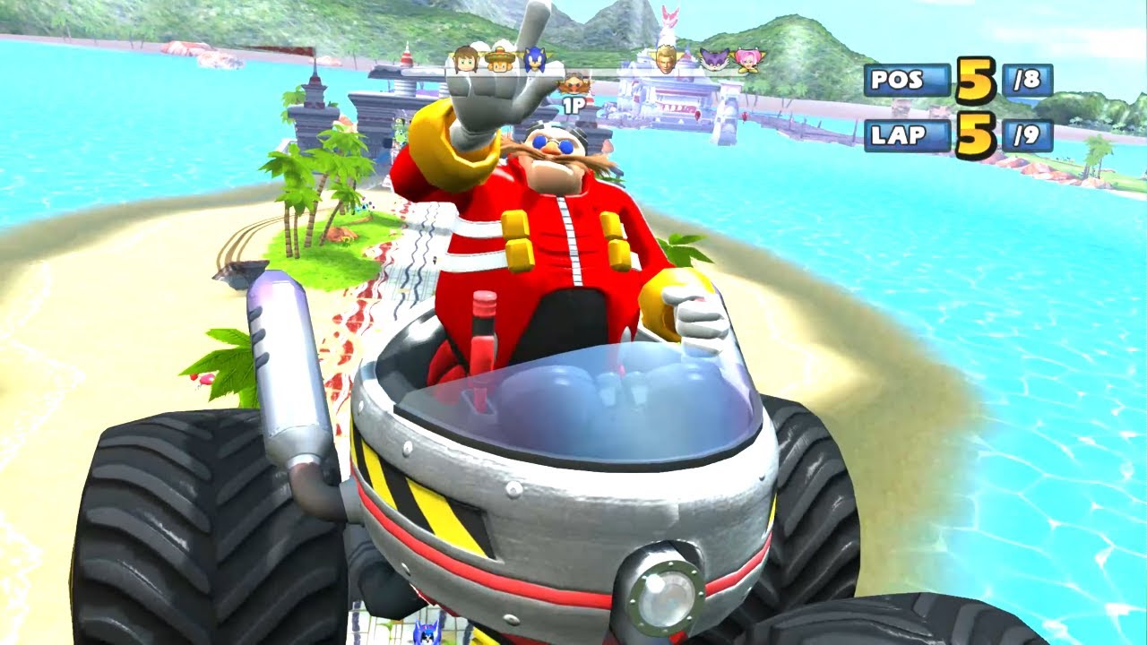 EGGMAN Ocean Ruin 9 Laps Expert (Request) Sonic & Sega All-Stars Racing -PC