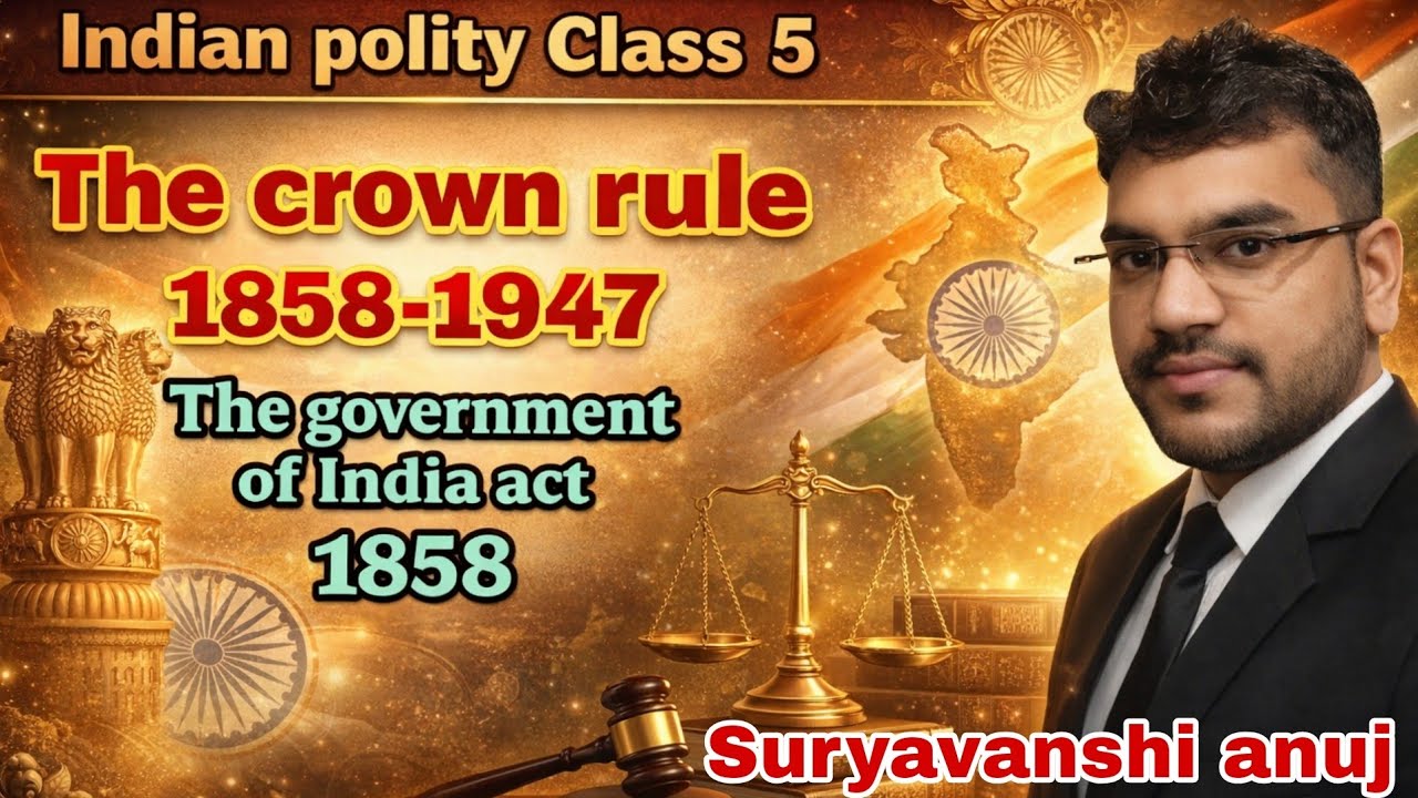 Government of India Act 1858 | Crown Rule Explained | Indian Polity l Act 1858: Company Rule का अंत 
