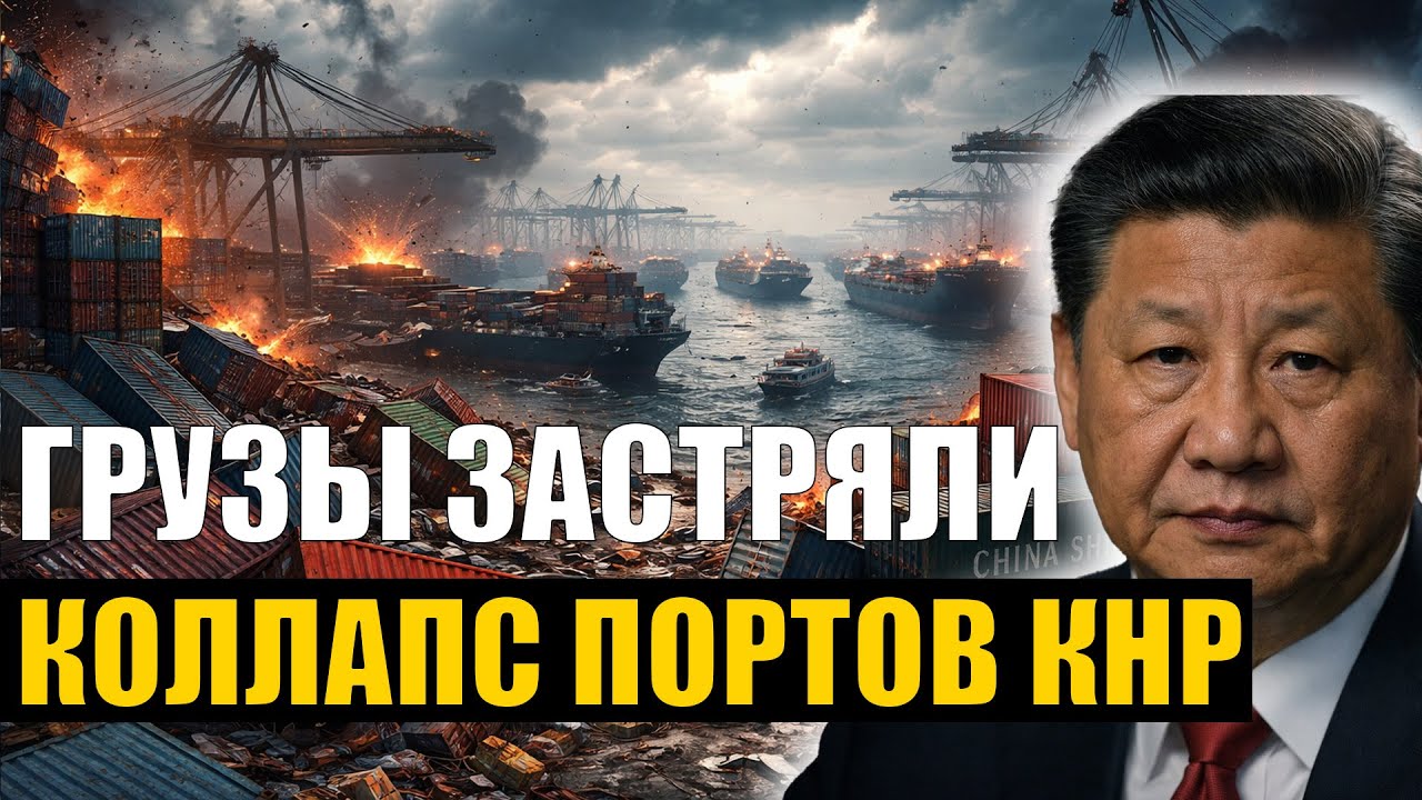 КИТАЙСКИЕ ПОРТЫ В ХАОСЕ: мировые грузы простаивают неделями, Китай молчит о причинах?