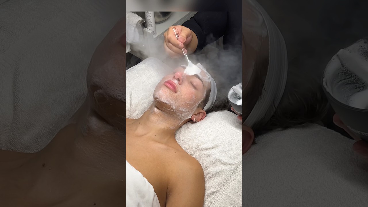 My custom anti-redness and acne facial treatment for Daus 🧖🏽 #skin #skincare #esthetician #facial