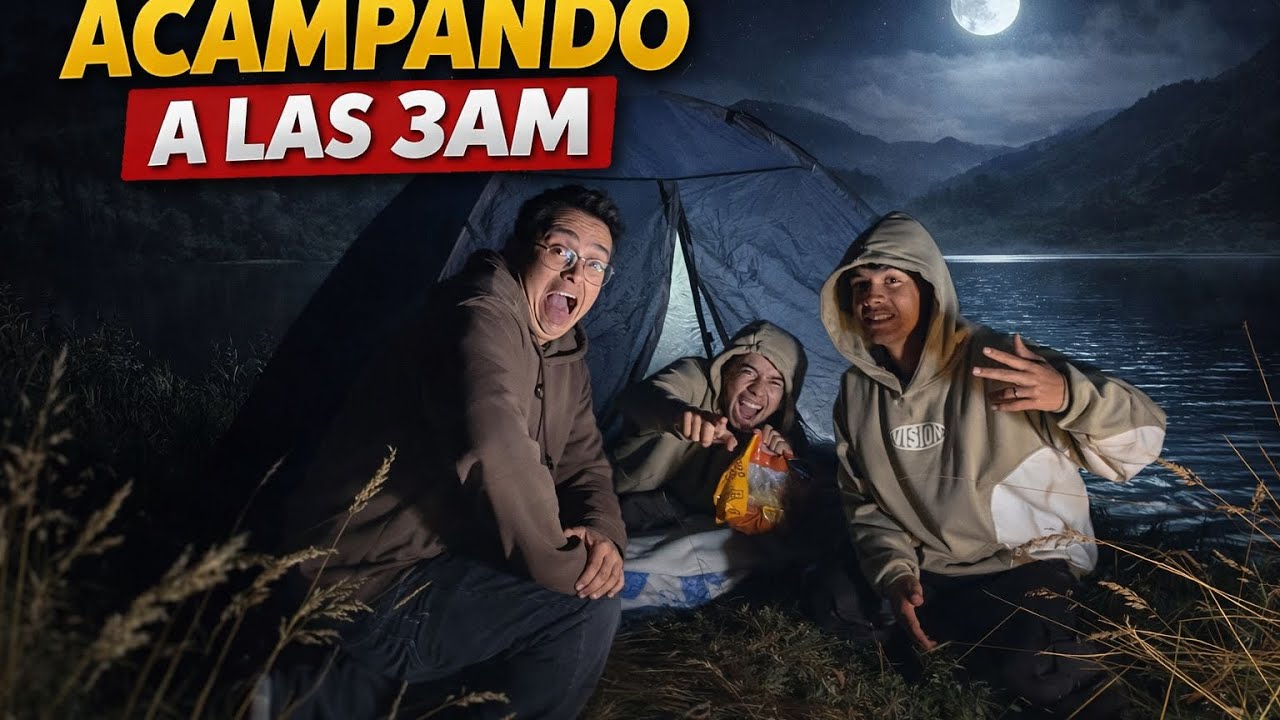 ⛺ ACAMPAMOS a las 3 AM JUNTO a un LAGO