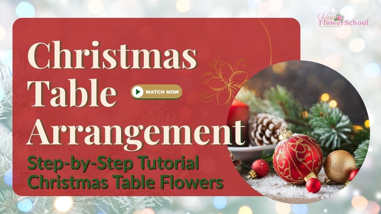 Christmas Table Arrangement Tutorial