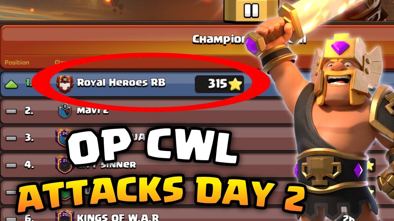 January CWL Recap 2022 Day 2 | Road to Champ 1 | Clash Of Clans