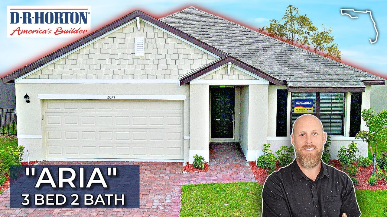 👀 Inside a DR Horton Aria Plan // New Home Tour in Cypress Bay, Palm Bay Florida