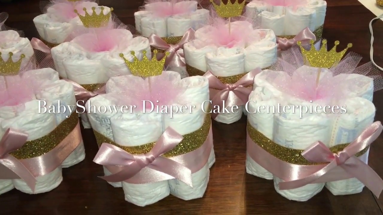 BabyShower DiaperCake Centerpieces