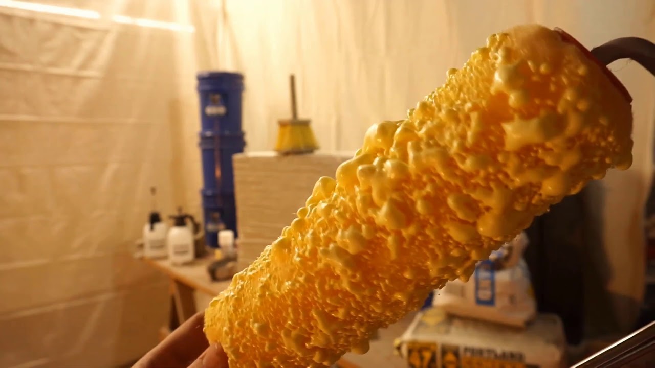 Making and Using a Concrete Texture Roller - Carved Concrete, Rock Carving