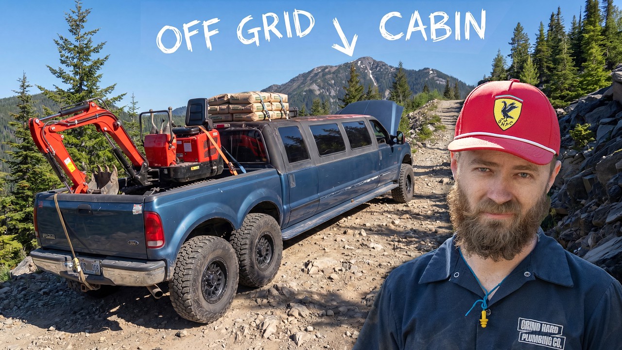 Building a Cabin to Last 1,000 Years with a 6x6 Limo
