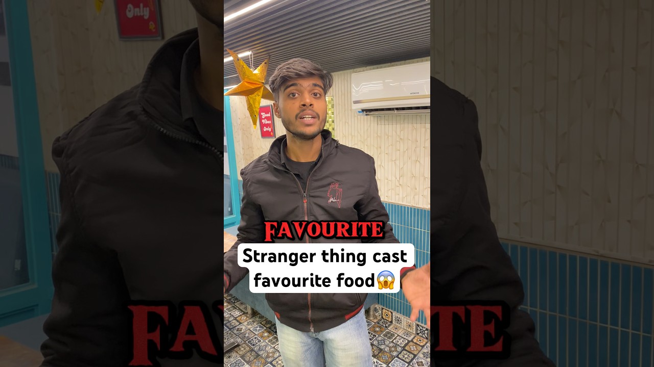 Stranger thing cast favourite food😱