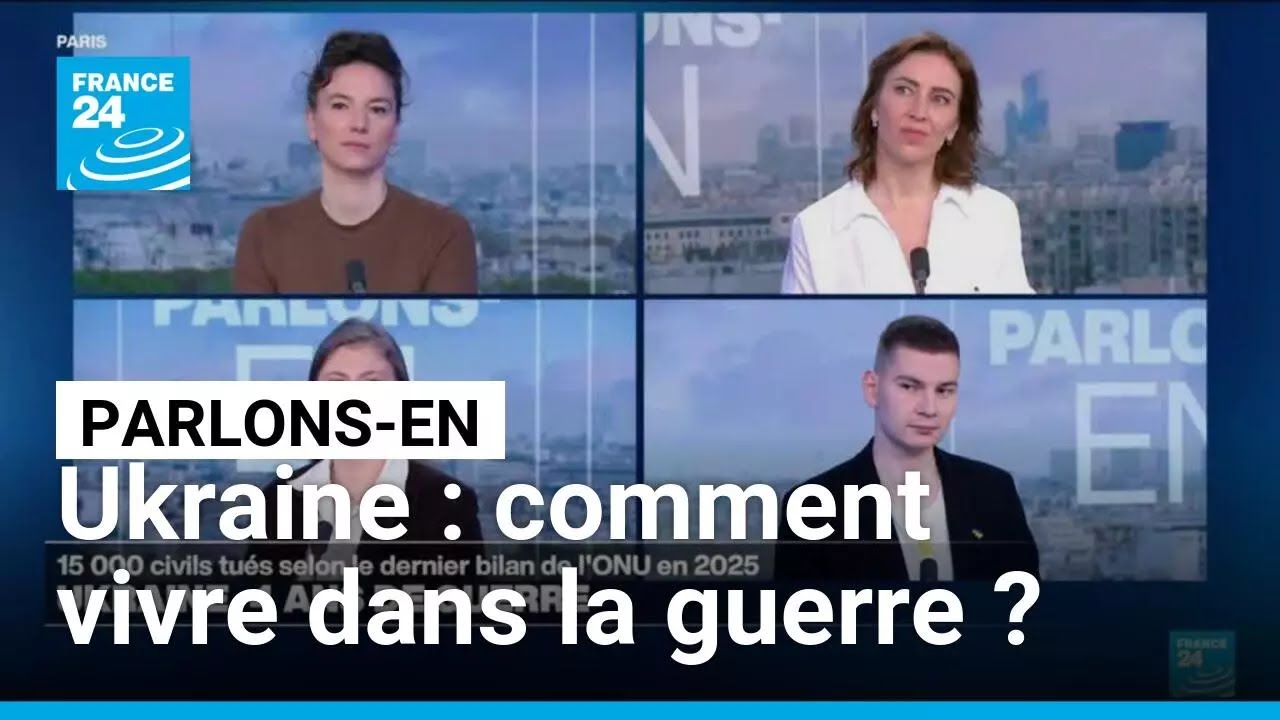 Ukraine : comment vivre dans la guerre ? Avec O. Kurovska, E. Mignot, C. Amoursky, M. Huet