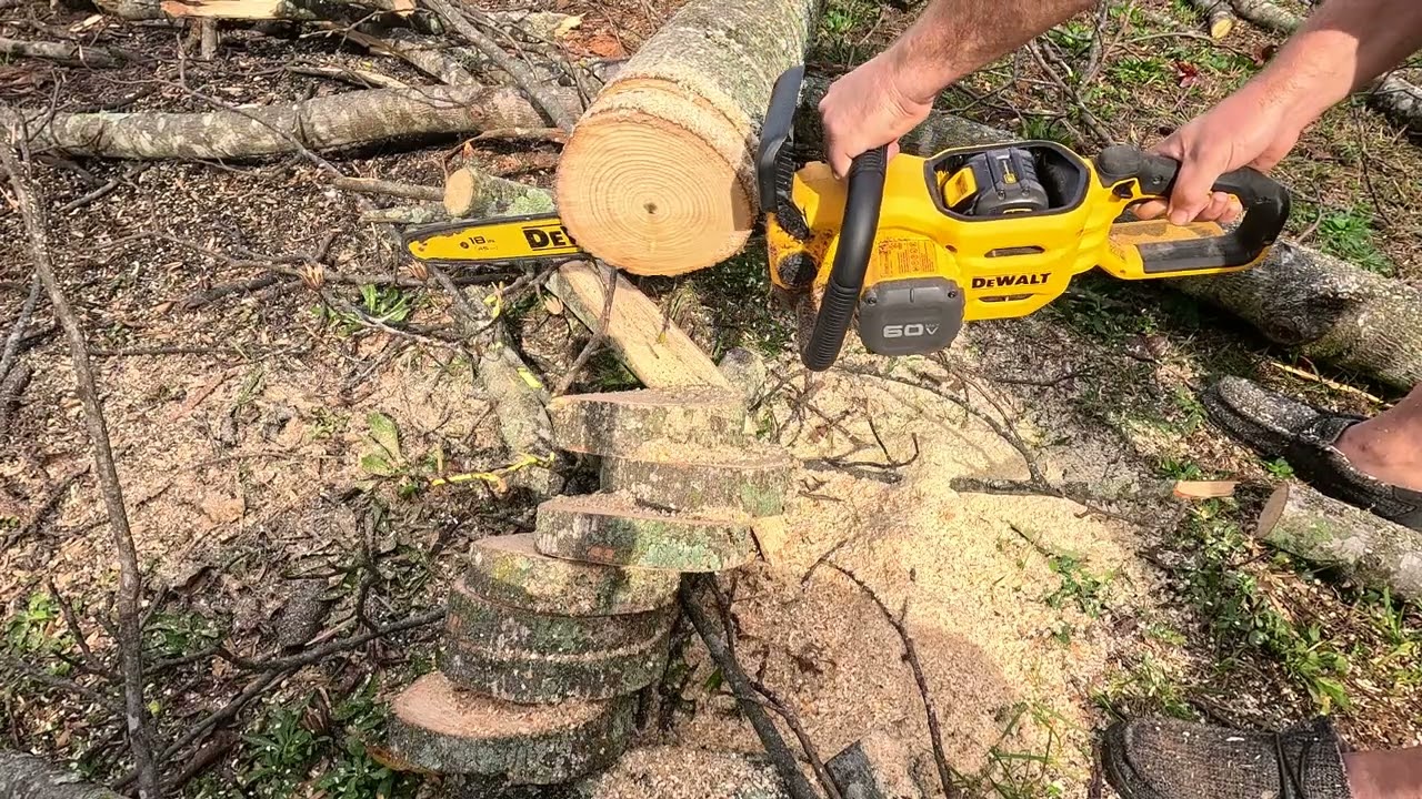 Battery time Dewalt 18" Chainsaw (DCC672x1)