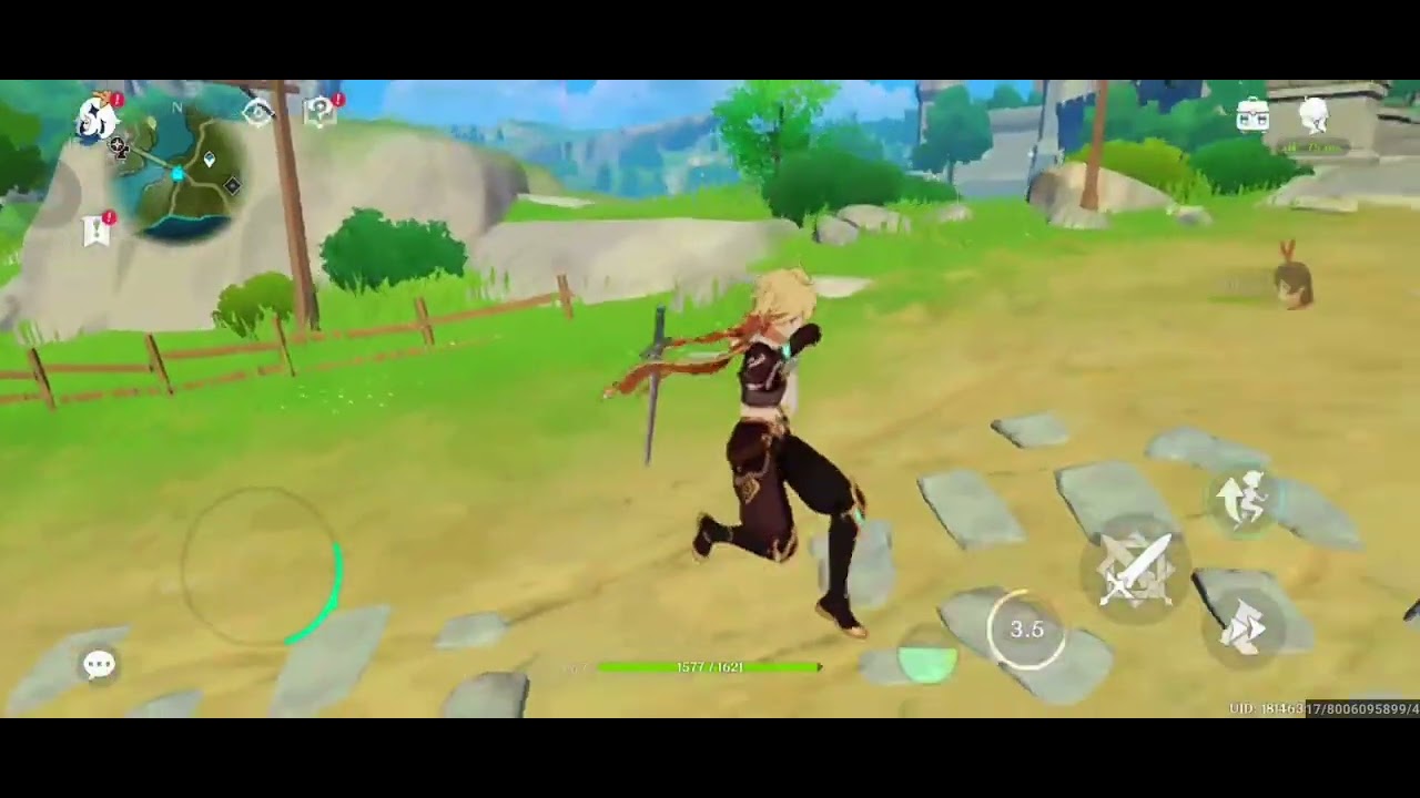 Genshin impact gameplay using cloud moon | devices unisoc t615(graphic smooth and high test)