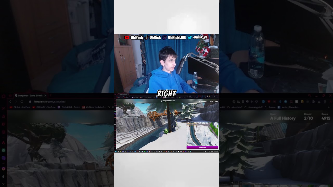 OHRISK GETS THE SAME BRIDGE IN FORTNITE GEOGUESSR