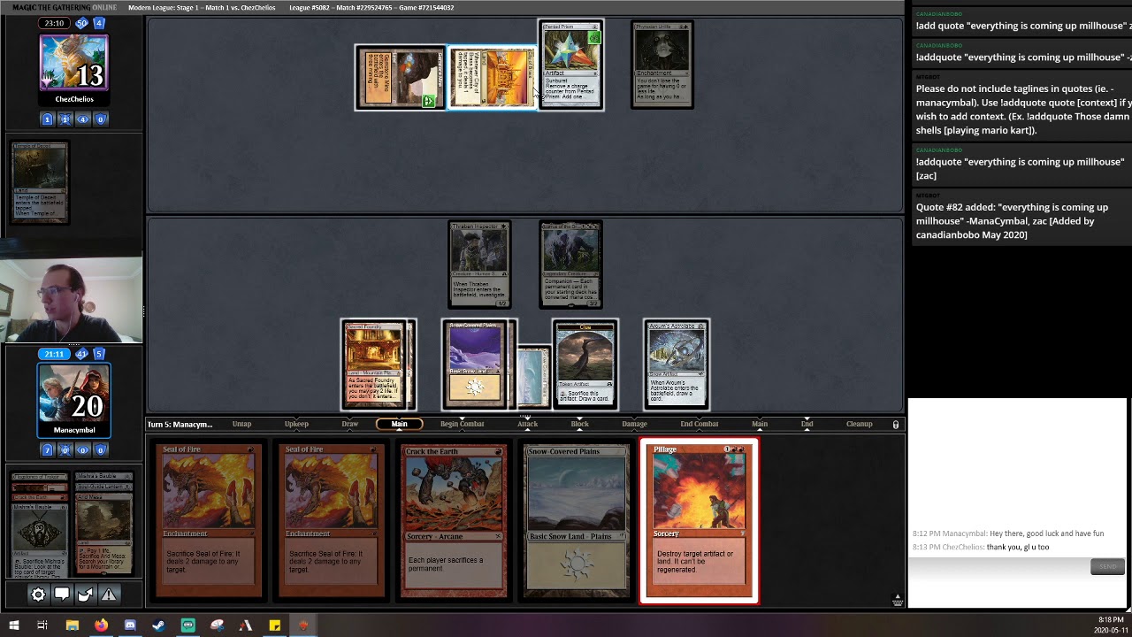 MTGO Modern with Ice9 Lurrus (Boros Mana Denial)