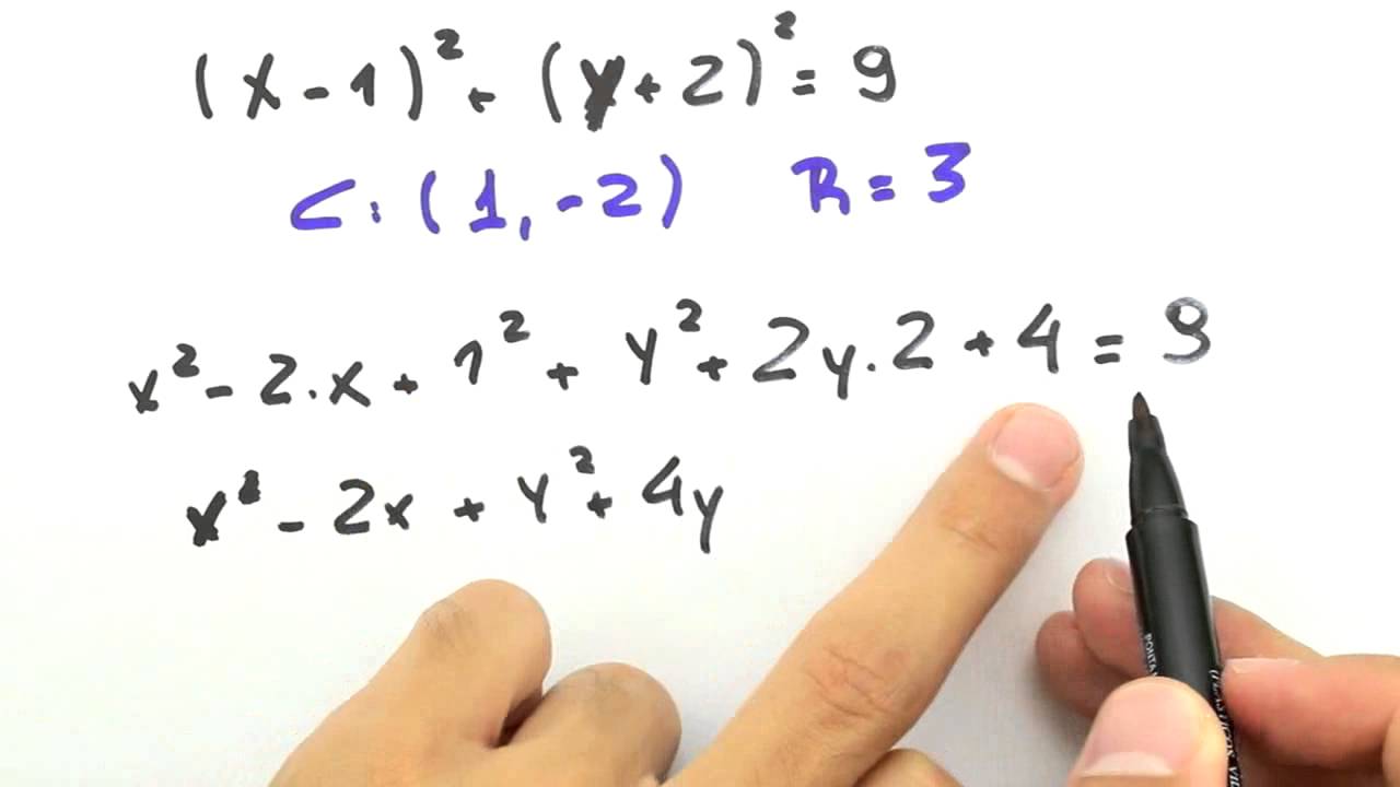 Me Salva! GA38 - Equação normal da circunferência