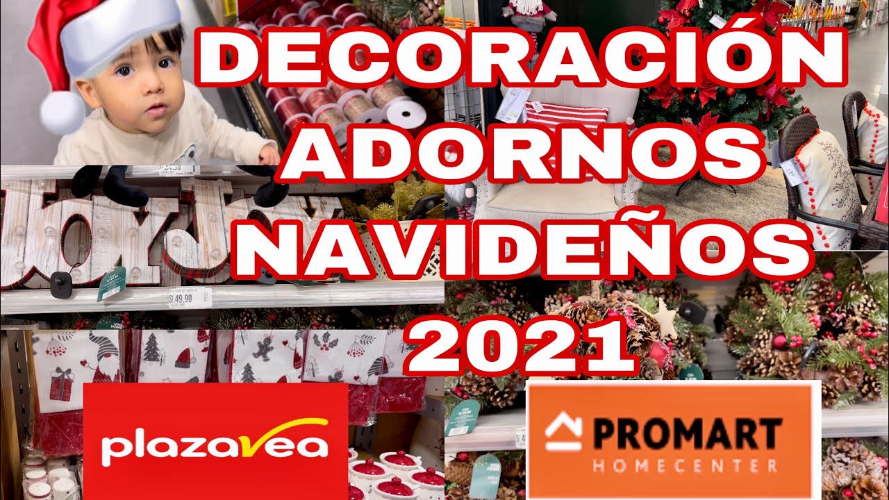 Decoración de navidad promart homecenter y plaza vea 2021