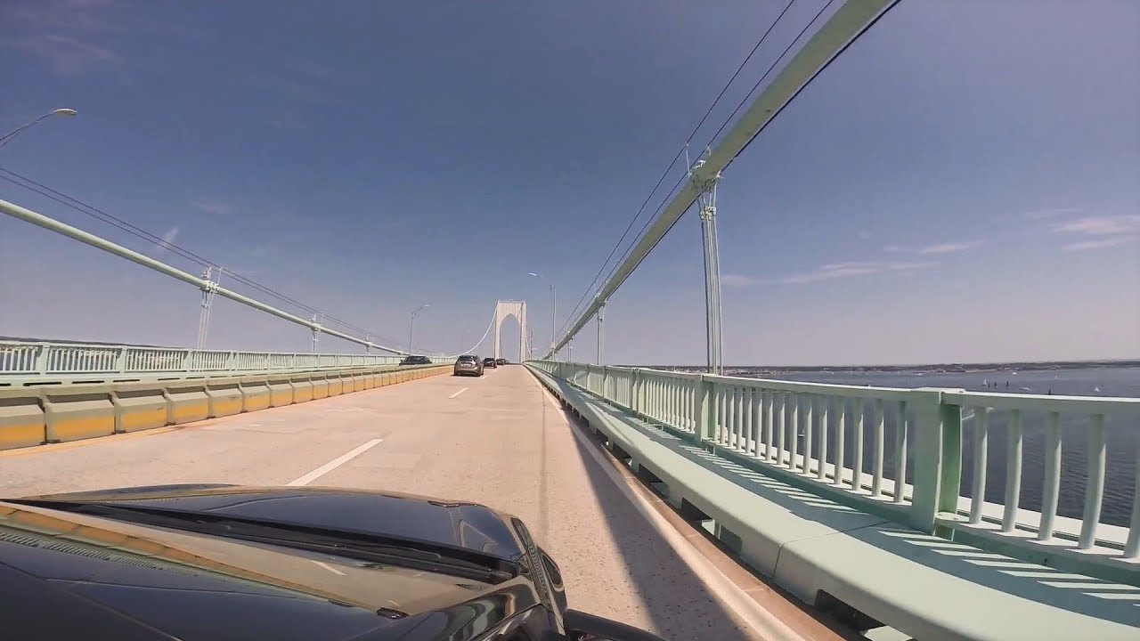 Crossing Claiborne Pell Newport Bridge