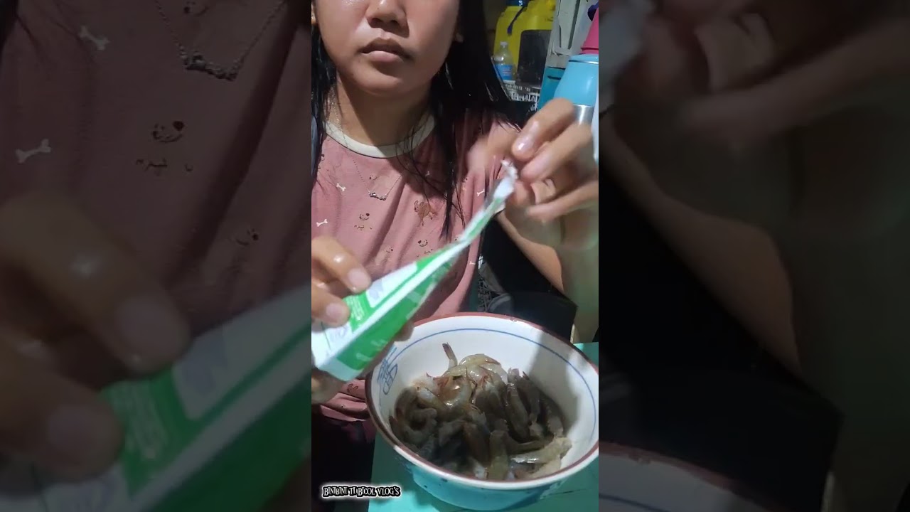 Kinilaw na hipon🦐🤤#binibinitibicolvlogs #subscribetomychannel #likesharesubscribe 