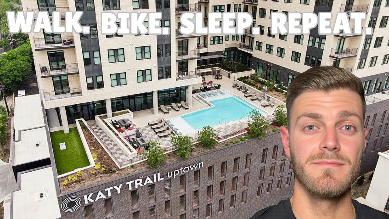 Katy Trail Uptown | Экскурсия по квартирам в Далласе | Планы этажей и удобства