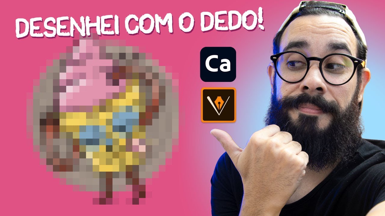 Desenhando com o DEDO no celular (adobe Capture e Illustrator)