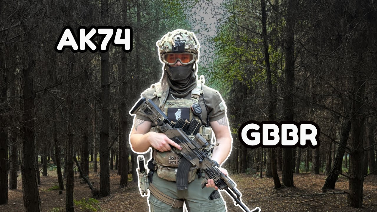 Реалистичная стрельба из страйкбольного автомата АКМ (геймплей Tokyo Marui GBBR)