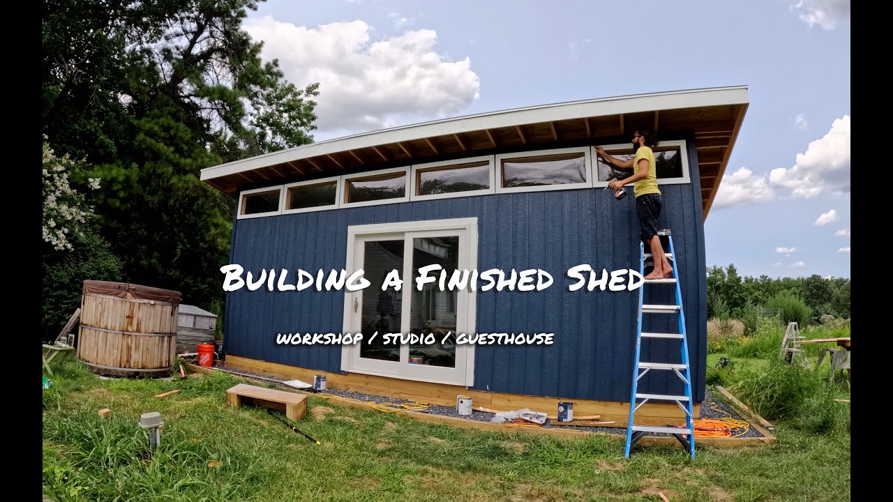 One Man Shed Build - Backyard Studio, Home Office, Guesthouse