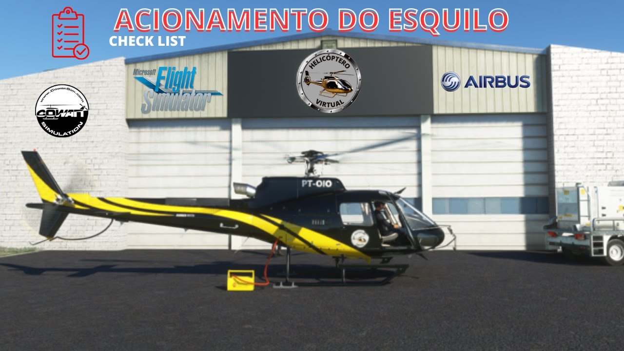 ACIONAMENTO ESQUILO H125 AS350B3e - HELIC&Oacute;PTERO VIRTUAL