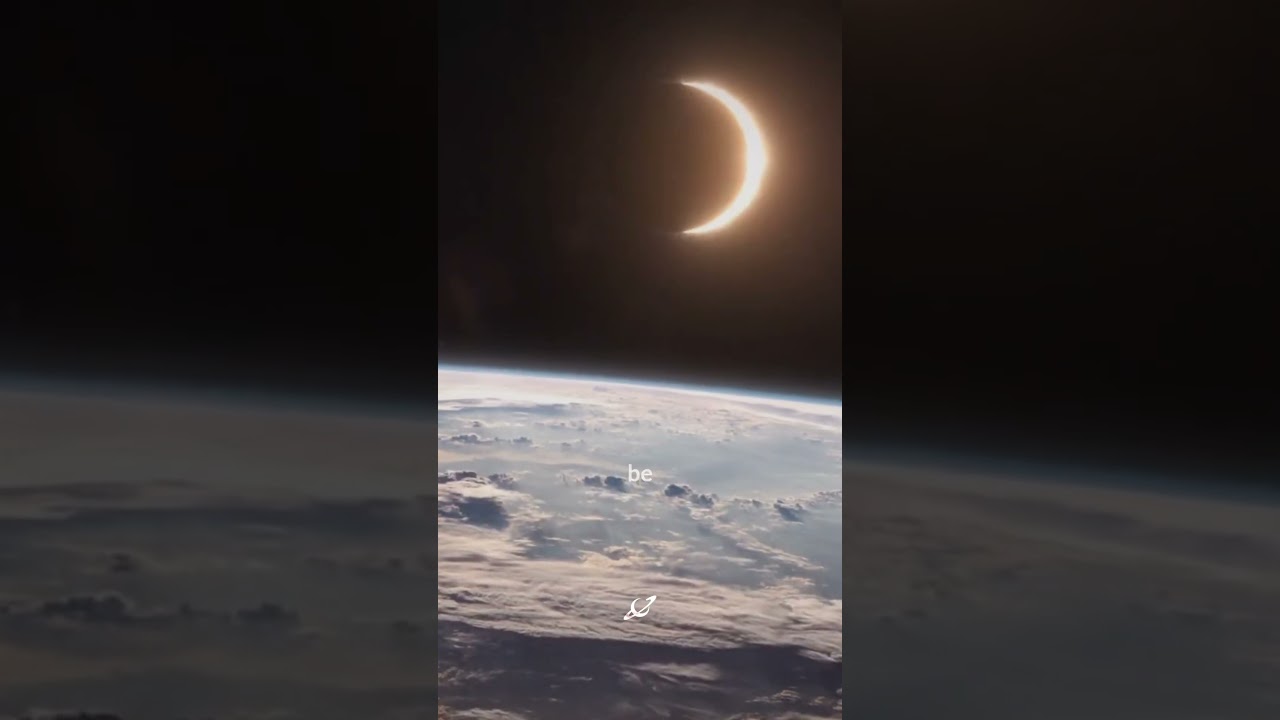 most rare solar eclipse , Devil horns sun 🌘 #space #universe #astronomy #astronomicalevent
