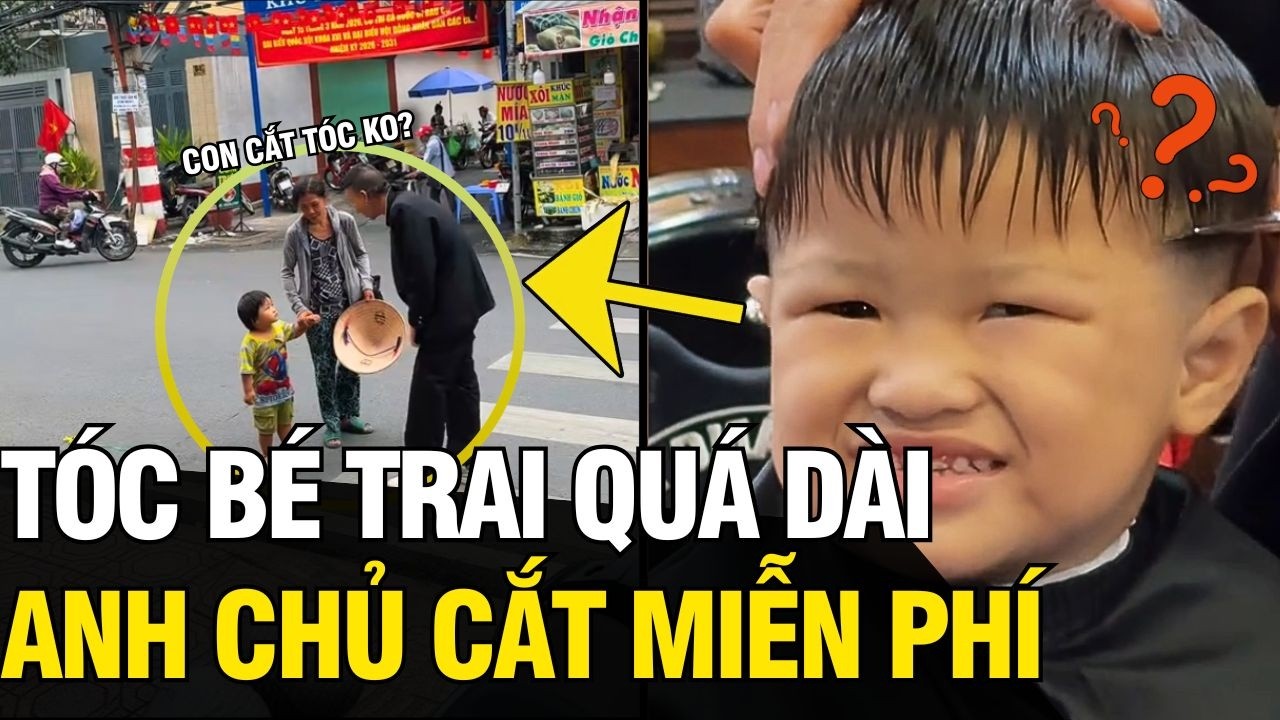 Thấy 2 mẹ con MƯU SINH đi ngang qua, anh chủ tiệm tóc có HÀNH ĐỘNG ẤM LÒNG | Tin Ngắn 3 Phút