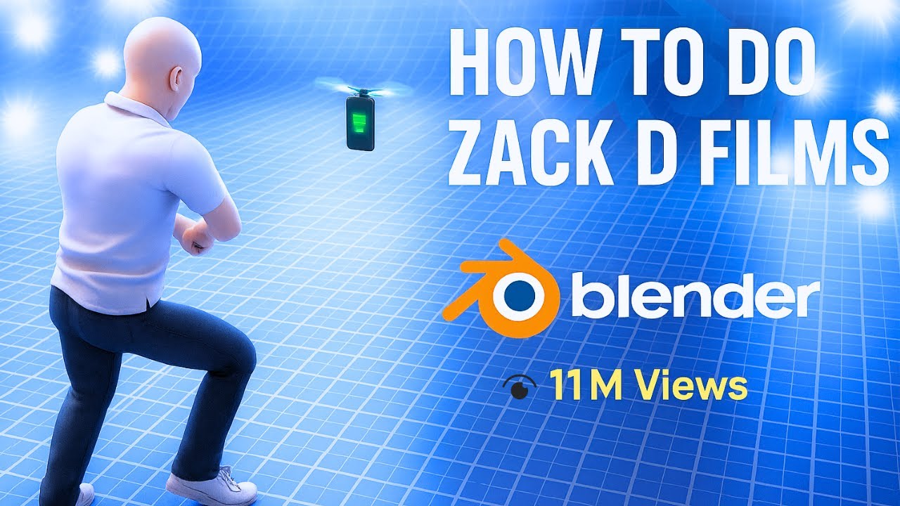 How to Make Zack D Films Style Animation in Blender 11M Views