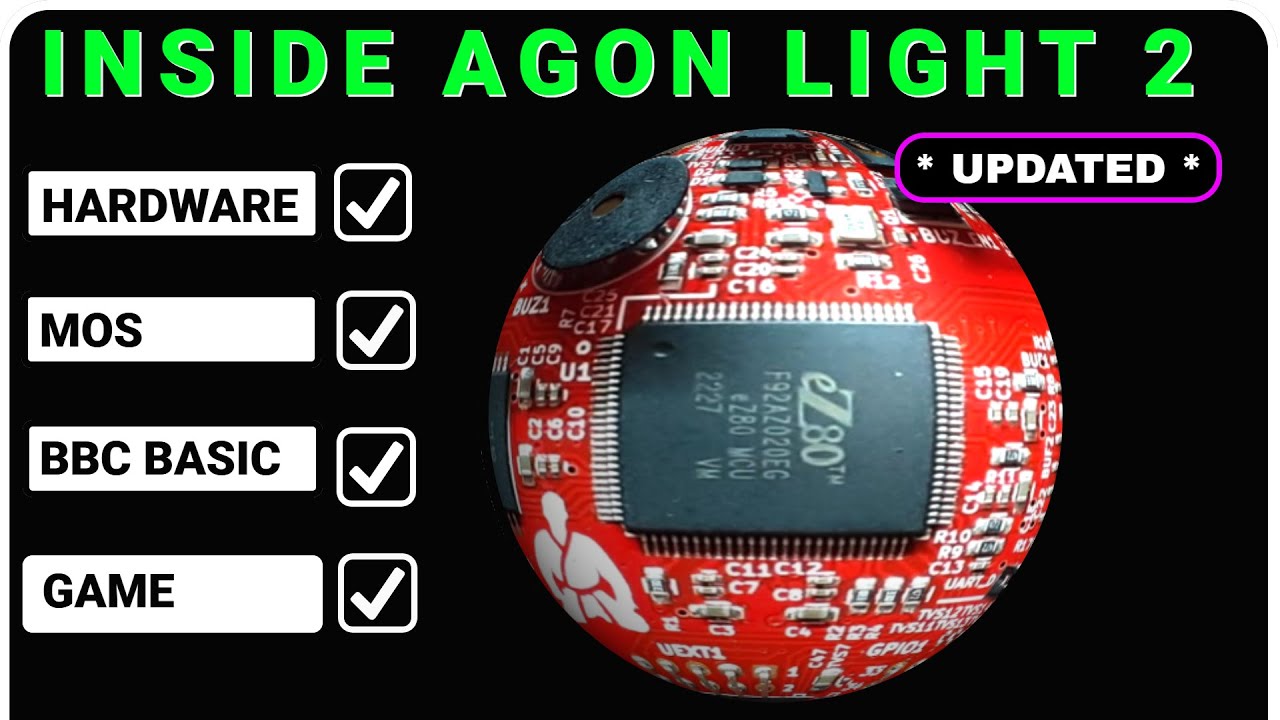 Inside  The ' Agon Light 2 '  Fast Single board 8 bit computer.