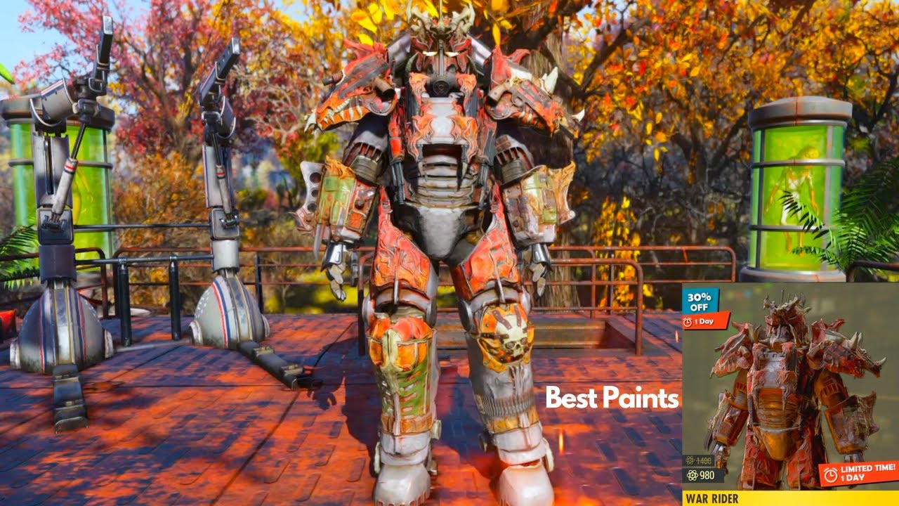 War Rider Power Armor Skin Fallout 76 Best Paints