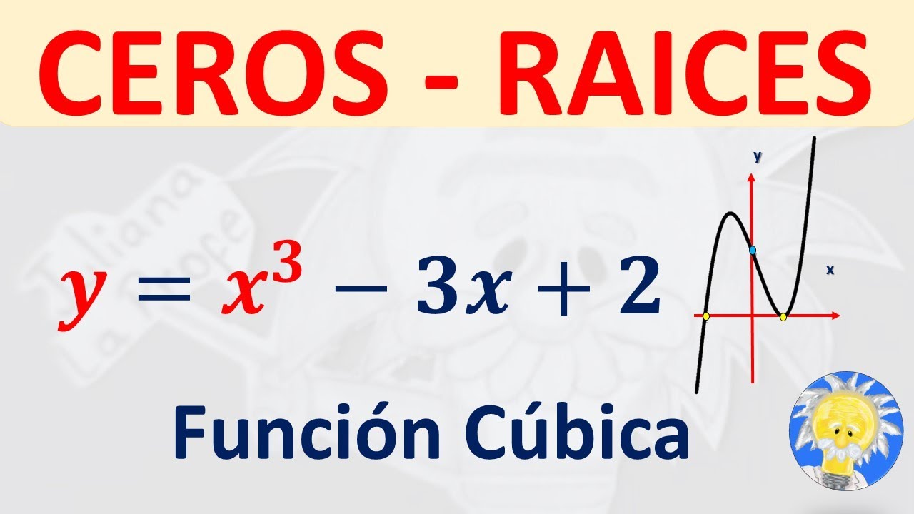 📍 Cómo encontrar las RAÍCES - CEROS - CORTES con el  EJE X FUNCIÓN CÚBICA | Juliana la Profe