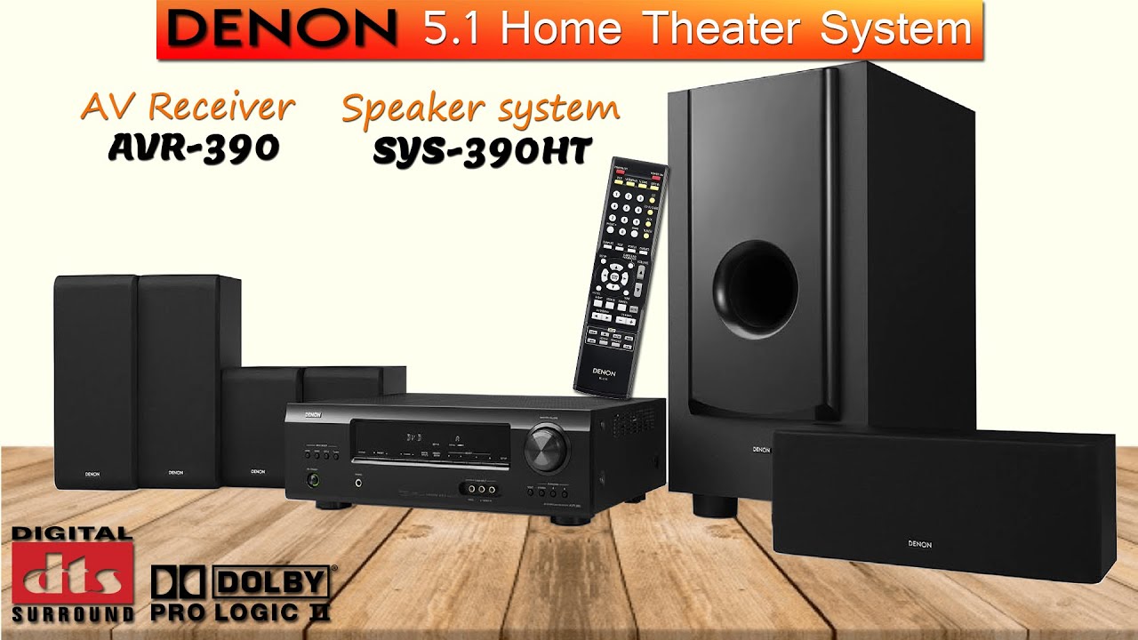 Denon DHT-390XP 5.1 Home theater system || Overview || AV Receiver AVR-390
