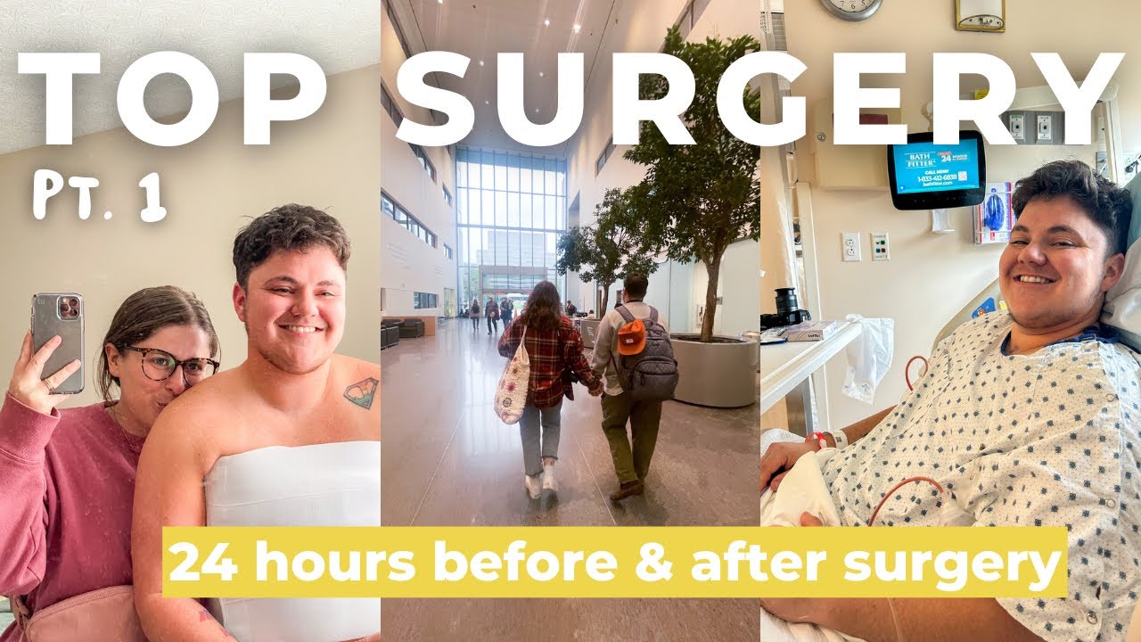 TOP SURGERY VLOG! 24 hours Before Surgery & 24 Hours Post-Op | FTM Top surgery