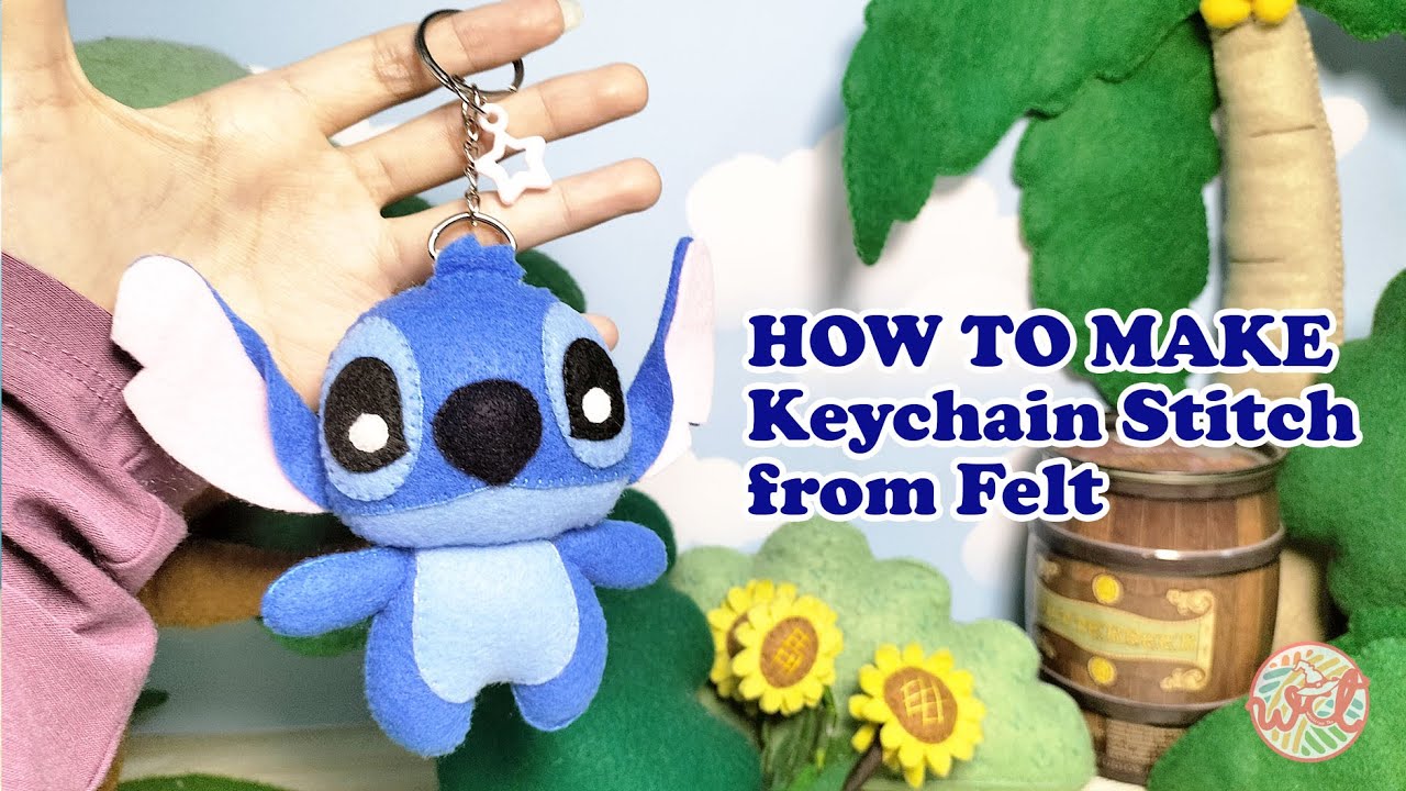 Buat Keychain Stitch dari Kain Flanel