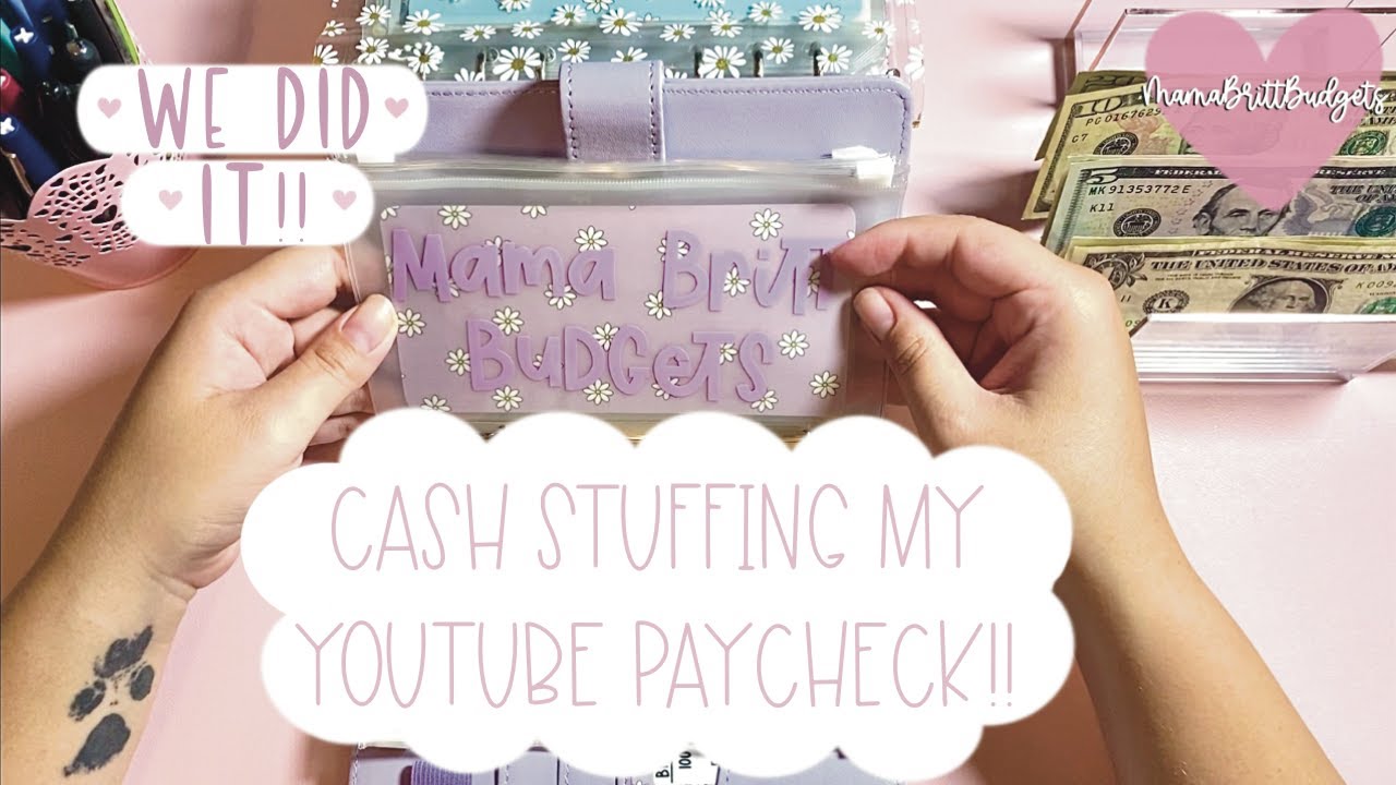 I Finally Received My Youtube Paycheck! | Cash Stuffing | Low Income Cash Stuffer | MamaBrittBudgets