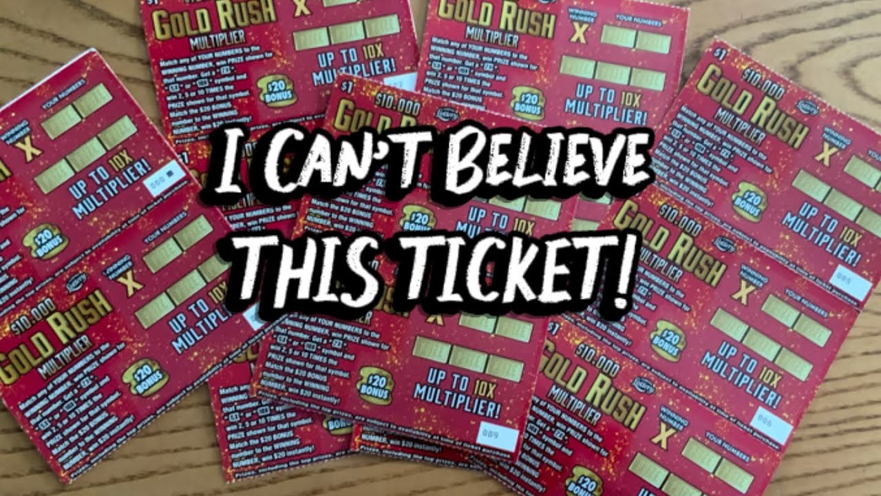 I can&rsquo;t believe what happened on this $1 gold rush multiplier Florida lottery scratch off ticket ￼