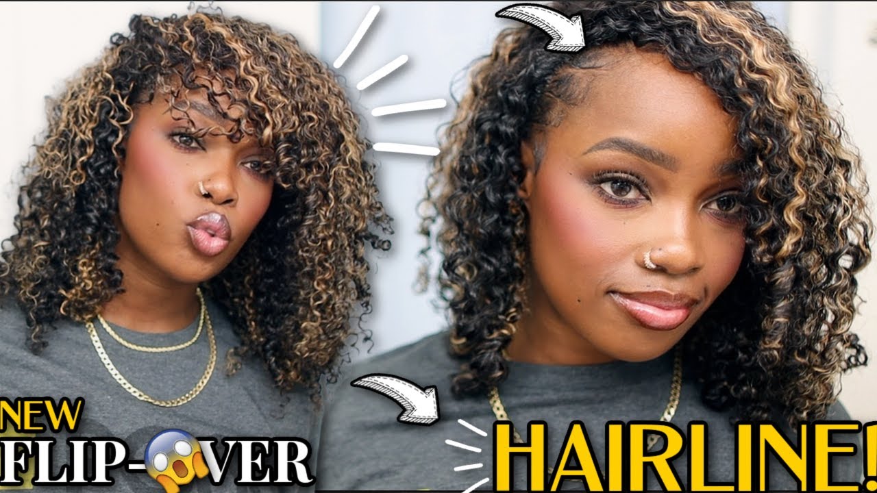 🤯🤯🤯NEW!! Highlight Hairline FLIP-OVER Half Wig! Major CHEAT CODE! How to BLEND! | MARY K. BELLA