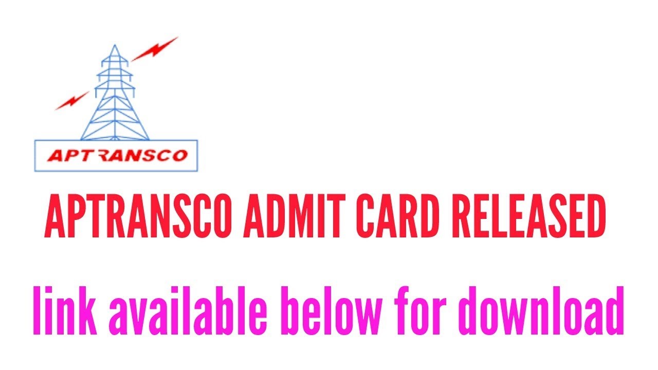 APTRANSCO ADMIT CARD RELEASED -2019