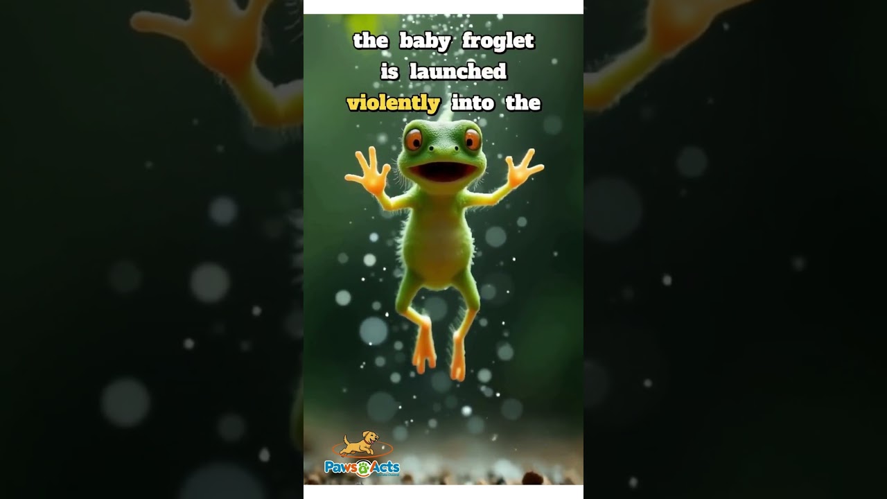 Raindrop Bounces Baby Frog Like a Trampoline! ☔🐸