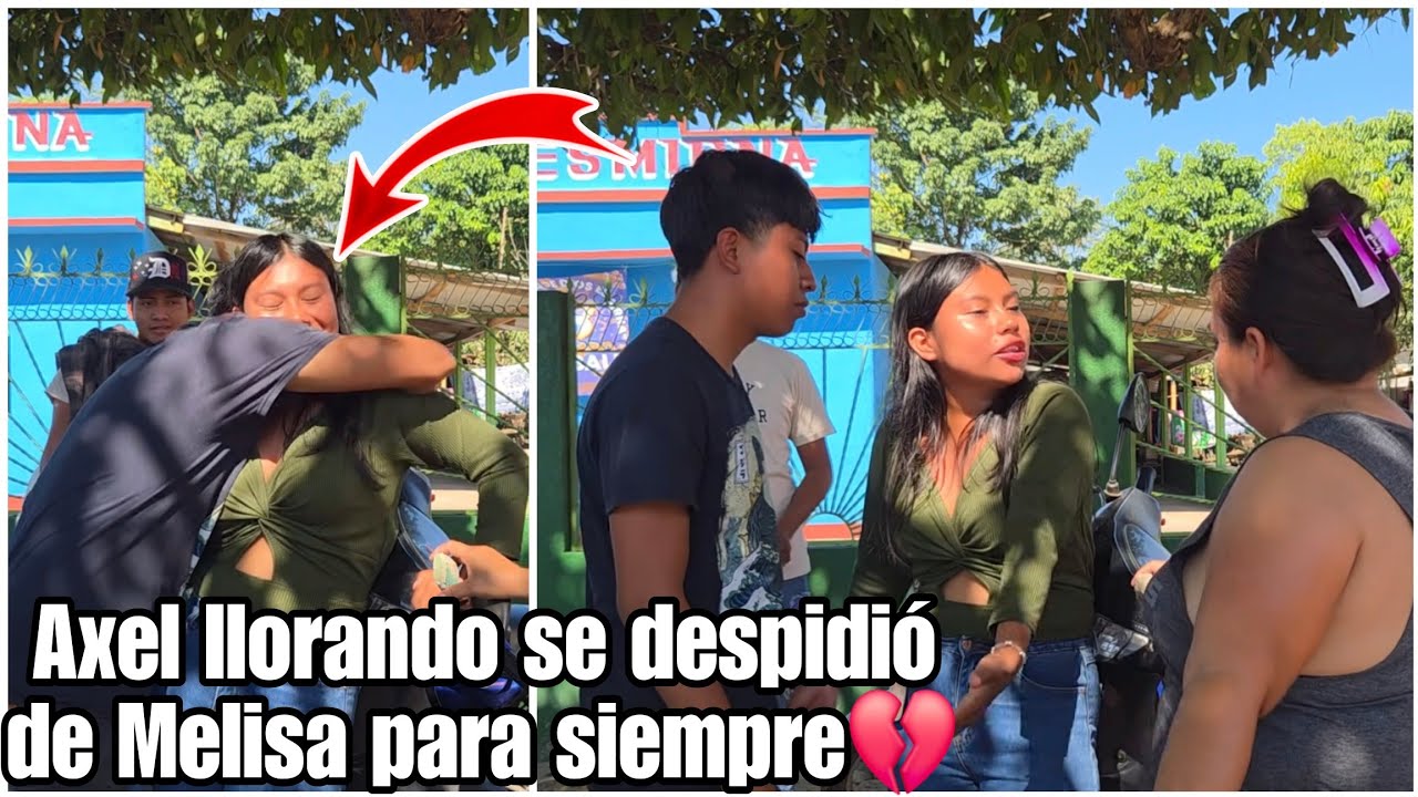Padre santo|Doña Laura hizo terminar aqui su relacion Melisa con Axel llorando se despide de Axel💔