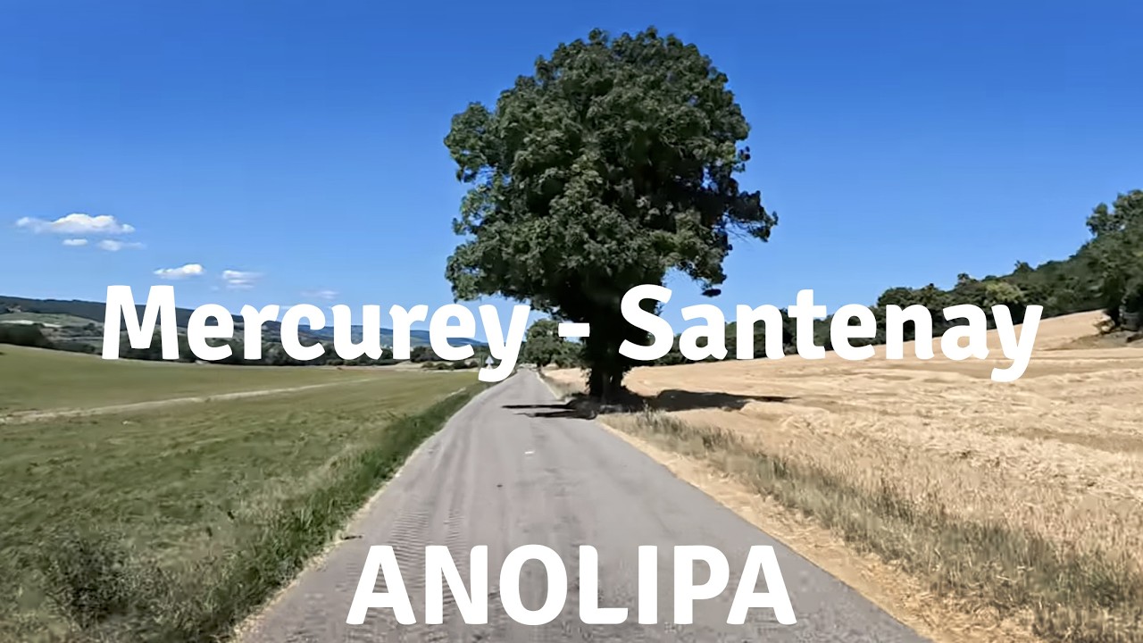 Поездка по сельской местности Франции - от Меркюре до Сантене [Бургундия] в расслабляющей атмосфе...