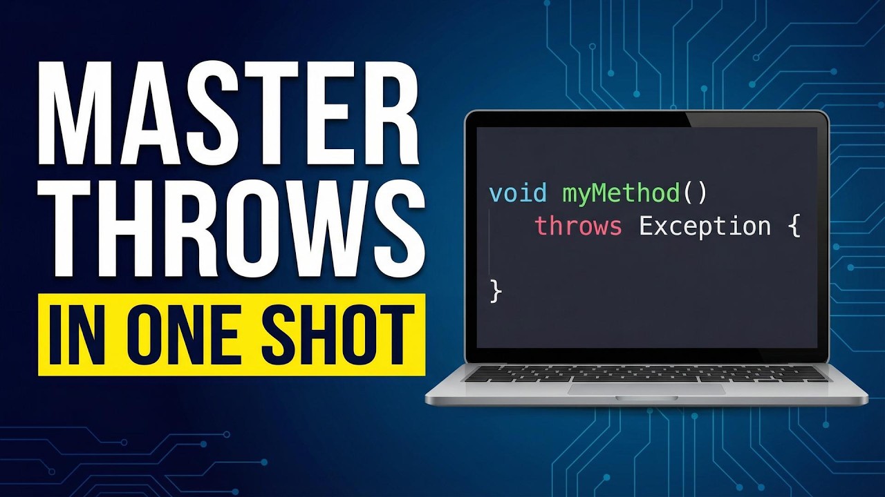 throws in  java | Anil Kumar Dora | 2026