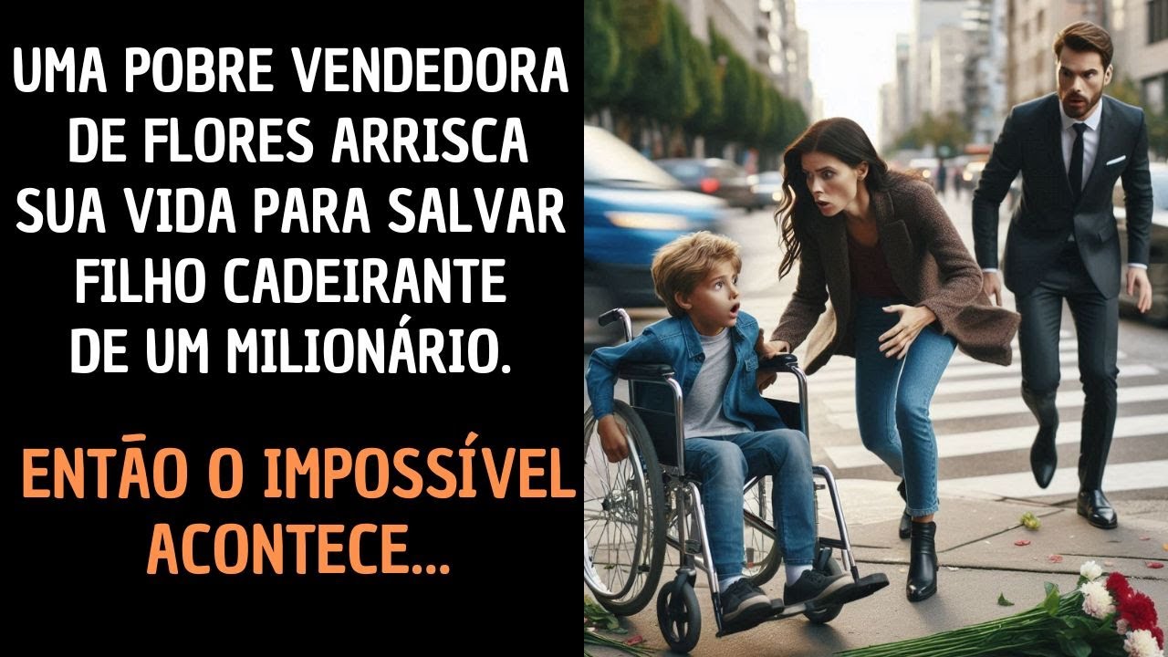 Uma Pobre Vendedora de Flores Arrisca Sua Vida Para Salvar Filho Cadeirante de um Milionário. Então