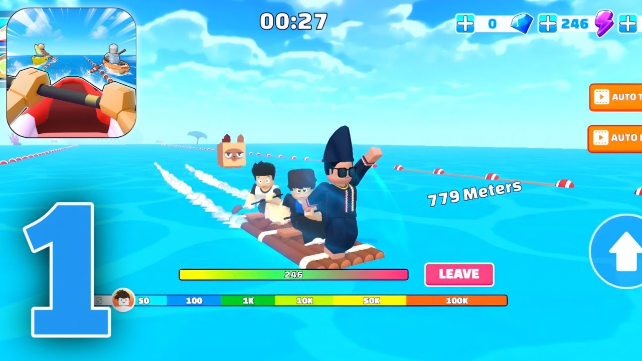 Kayak Master: Racing Blox - Gameplay Walkthrough Part 1 (iOS, Android)