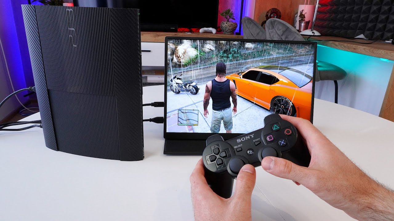 PS3 Super Slim On Portable 16