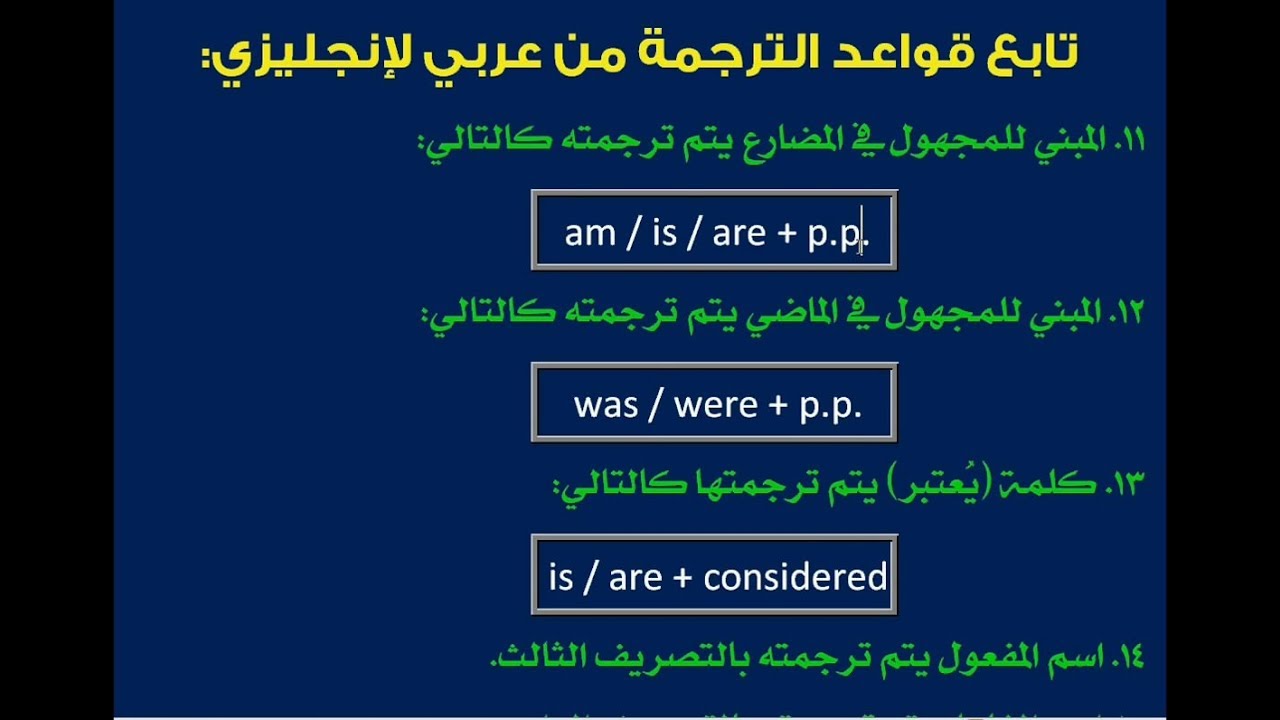 الحلقة الثانية (المستوى الأول) من كورس الترجمة الشامل لطلاب الثانوية العامة والجامعات