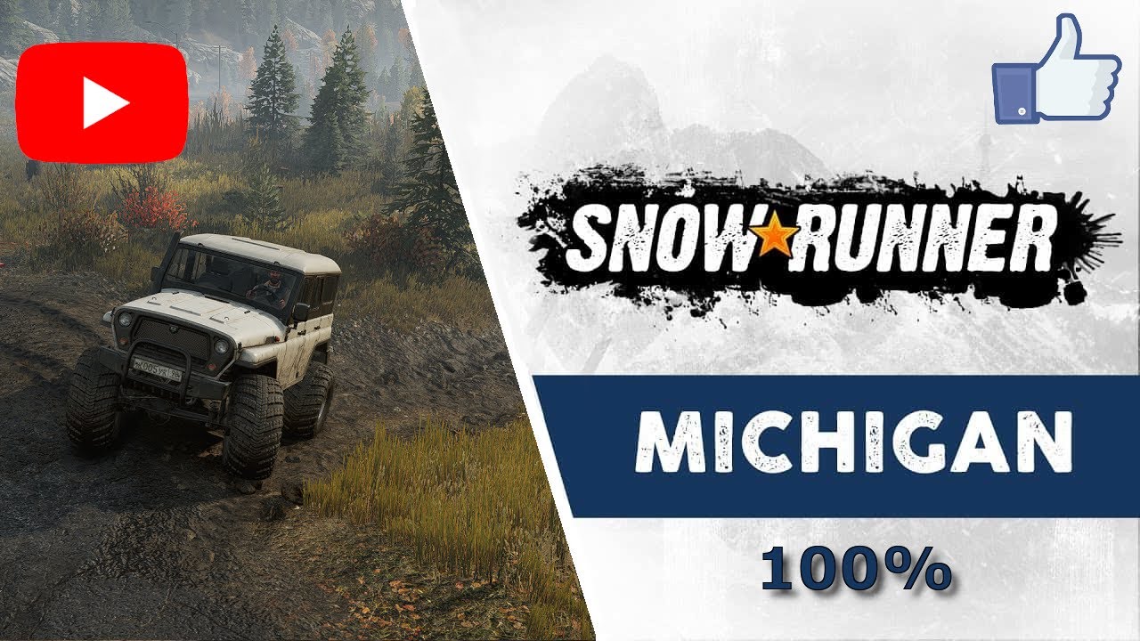 SnowRunner #20 - Michigan: Leniwa jazda z niespodziewanym finałem (a może spodziewanym)